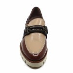 DL Sport mocassin Bruin / Beige lakleer 6370